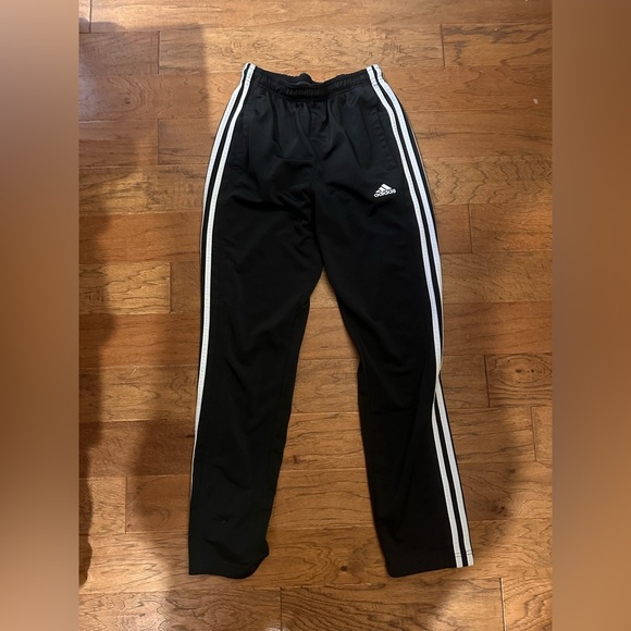 Adidas Black Joggers with White Accents - Picture 1 of 3